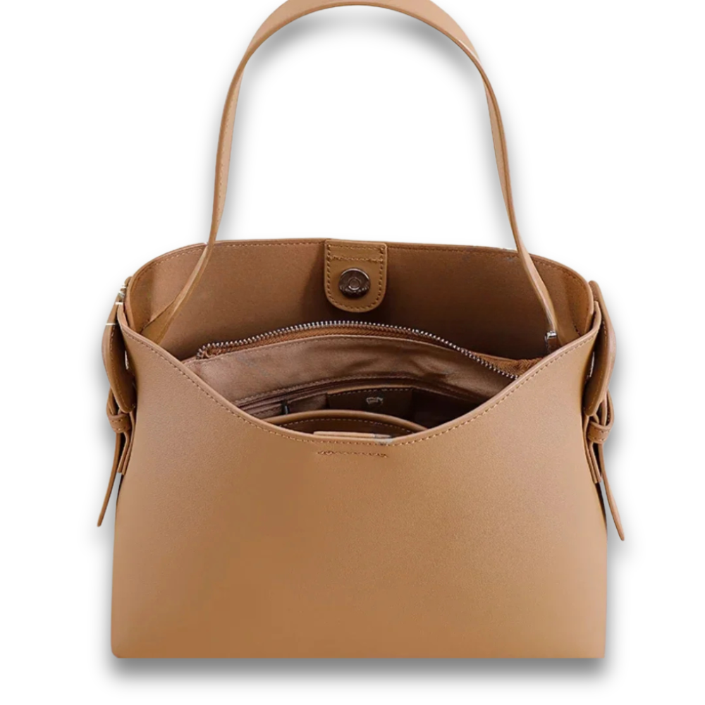 Bolsa Cognac, Couro Legítimo