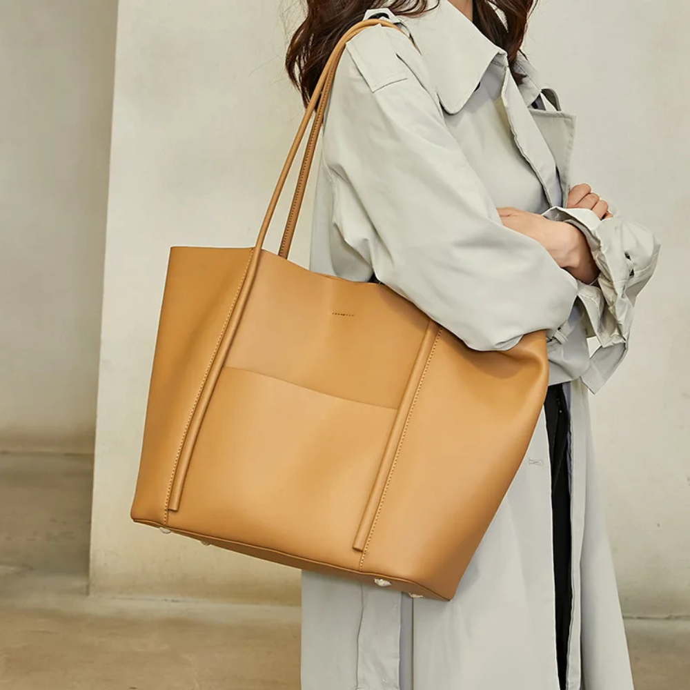 2 em 1 | Bolsa Mademoiselle, Couro Legítimo